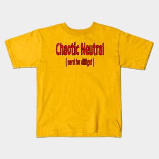 Chaotic Neutral Kids T-Shirt